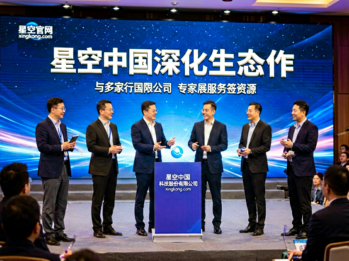 星空中国与战略合作伙伴签约仪式现场展示双方合作愿景